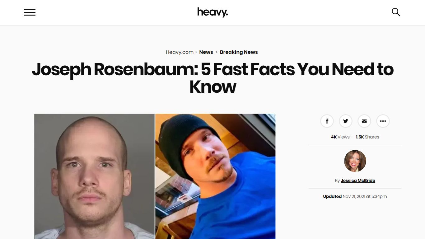 Joseph Rosenbaum: 5 Fast Facts You Need to Know | Heavy.com